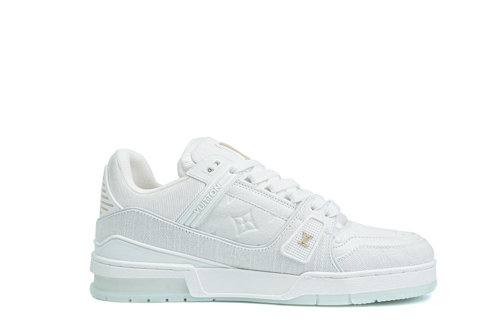 PK god Louis Vuitton Trainer White Monogram Denim White retail materials ready to ship